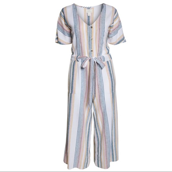 nordstrom linen jumpsuit
